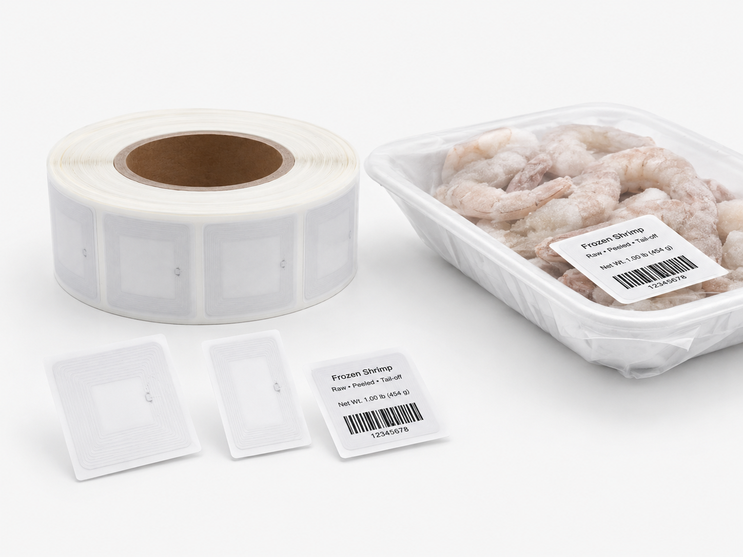 B-safe frozen RF labels for cold-chain retail packaging