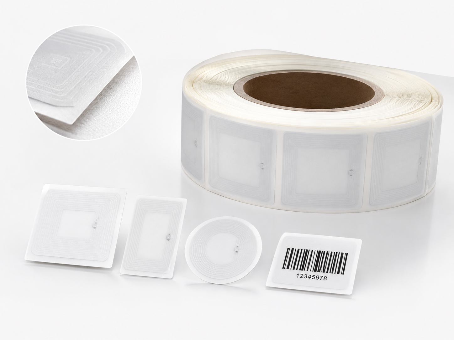 B-safe regular RF soft label rolls for retail EAS applications
